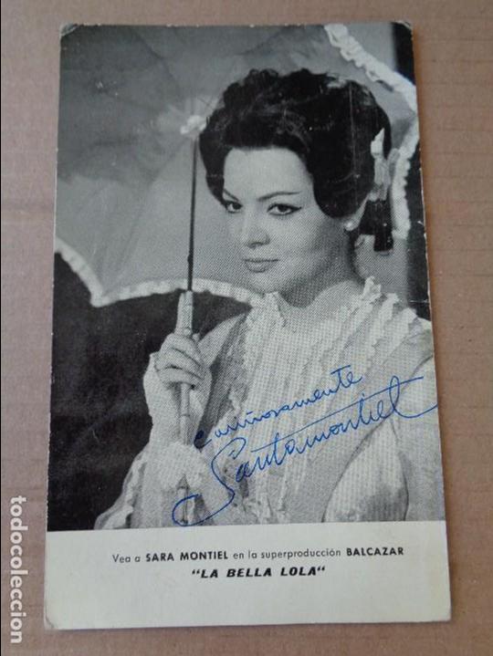 foto de sara montiel. fotografía firmada y dedi Comprar