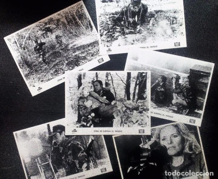 Cine: Zona de guerra: el parque (Tommy Lee Jones) LOTE DE 6 FOTOGRAMAS 18X24 ORIGINALES DE LA PEL&Iacute;CULA