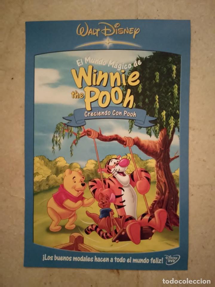 Cine: FOLLETO ORIGINAL -13*18- EL MUNDO MAGICO DE WINNIE THE POOH - ANIMACION - DIBUJOS