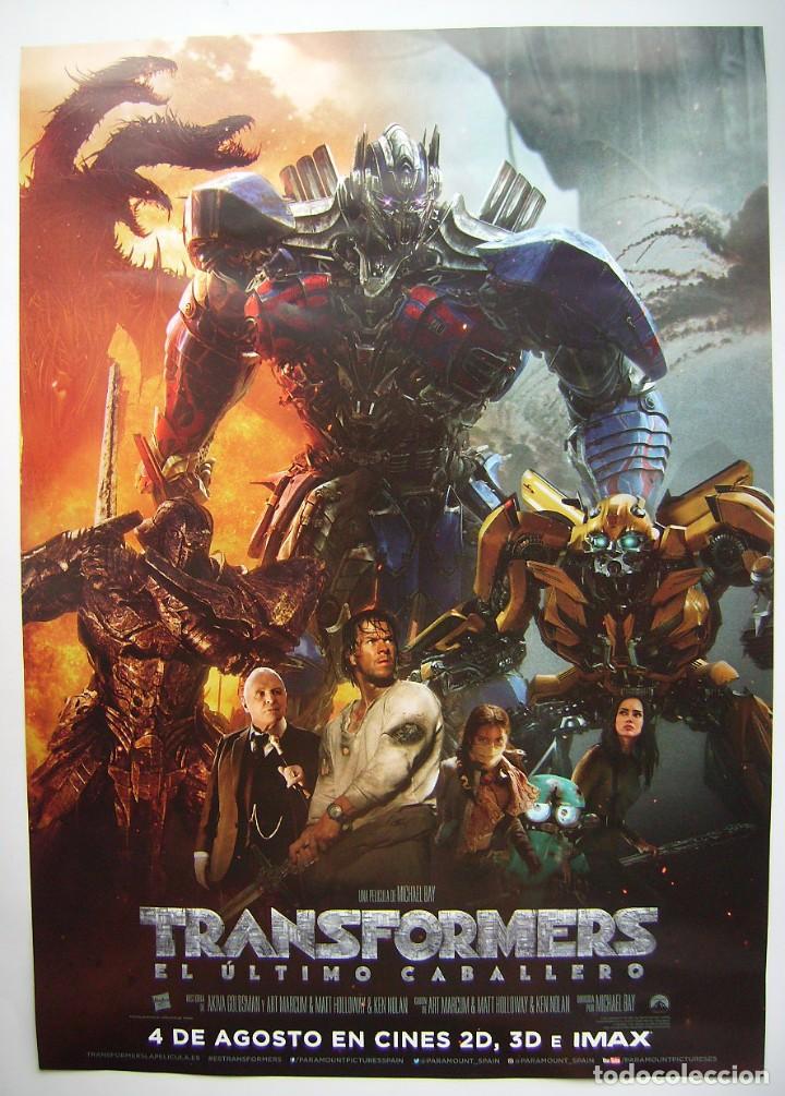 Kino: TRANSFORMERS, EL &Uacute;LTIMO CABALLERO. S/I. MINI POSTER 30 X 42 cms.