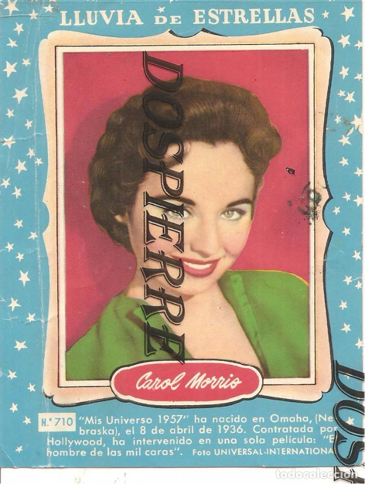 Cine: LLUVIA DE ESTRELLAS N&ordm; 710 - CAROL MORRIS - BRUGUERA - CONTRAPORTADAS BOLSILIBROS