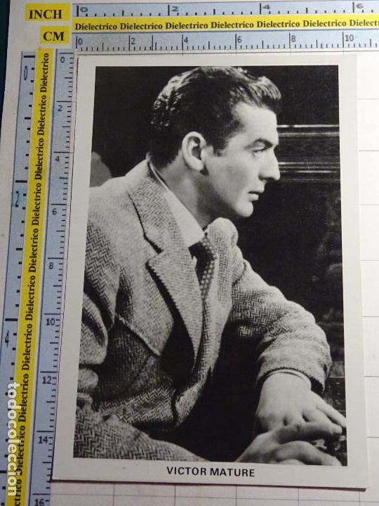 Cin&eacute;ma: POSTAL DE CINE. ACTOR ACTRIZ. A&Ntilde;OS 80. PRODUCTOS COMPACTOS. VICTOR MATURE. 1818