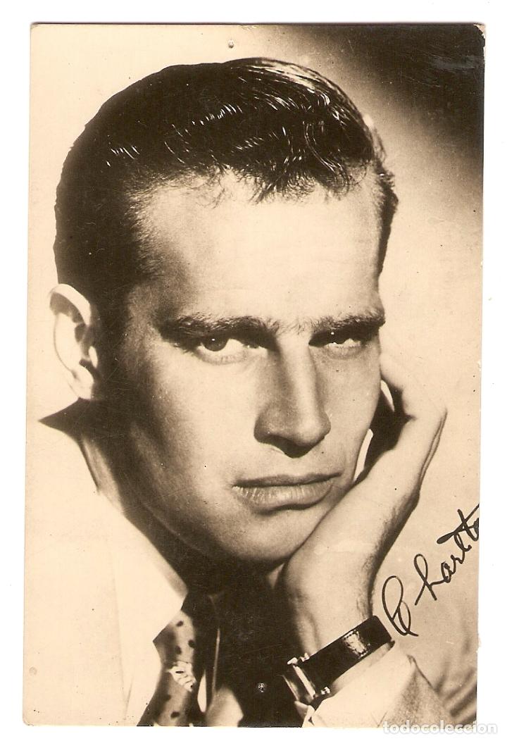 Cine: POSTAL - CHARLTON HESTON - PROTAGONISTA DE LA PEL&Iacute;CULA: EL SECRETO DE LOS INCAS