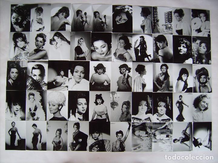Cine: SARA MONTIEL. 50 FOTOS 10 X 15 CMS. LOTE N&ordm; 3.
