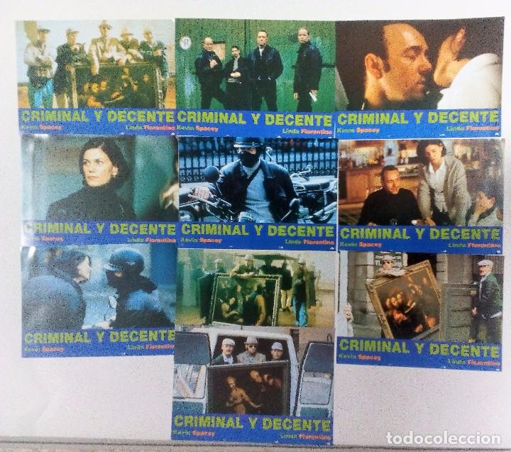 Cine: CRIMINAL Y DECENTE    KEVIN SPACEY  LINDA FIORENTINO  SET DE 10 FOTOCROMOS ORIGINALES. NUEVOS.