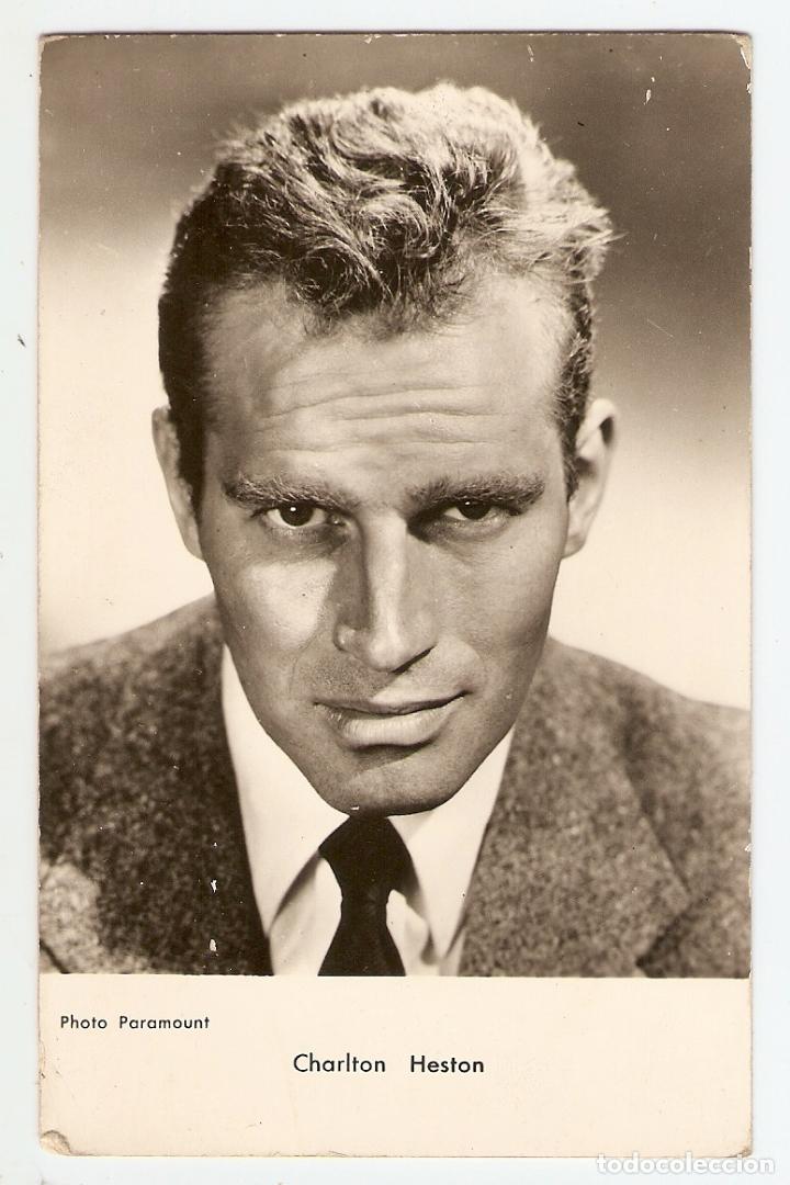 Cine: POSTAL - CHARLTON HESTON - PROTAGONISTA DE LA PEL&Iacute;CULA: HORIZONTES DE GRANDEZA