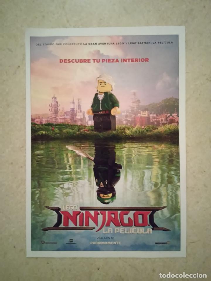 Cine: FICHA COLECCIONABLE -10*15- NINJAGO - LEGO - LA PELICULA