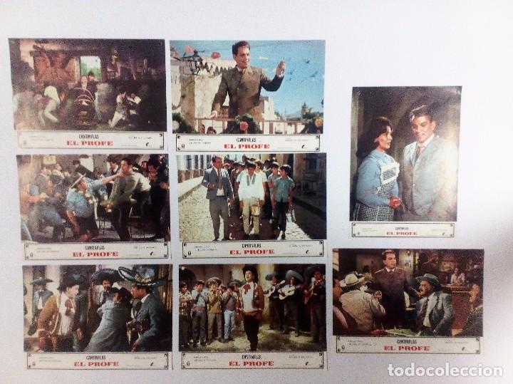 Cine: EL PROFE    MARIO MORENO CANTINFLAS LOTE DE 8 FOTOCROMOS