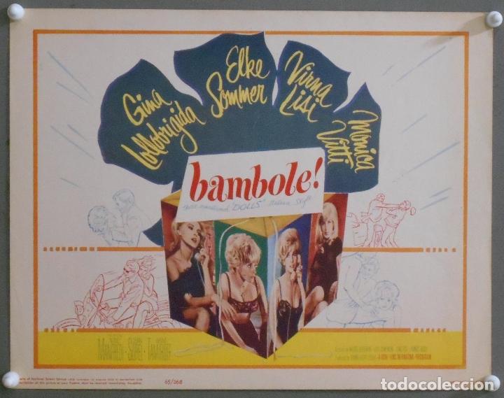 Cine: LCJ 961 LE BAMBOLE ELKE SOMMER GINA LOLLOBRIGIDA LISI SOMMER TITLE LOBBY CARD ORIGINAL AMERICANO