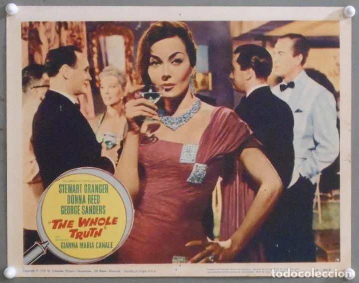 Cinema: LCJ 962 TODA LA VERDAD GIANNA MARICA CANALE DONNA REED STEWART GRANGER LOBBY CARD ORIGINAL AMERICANO