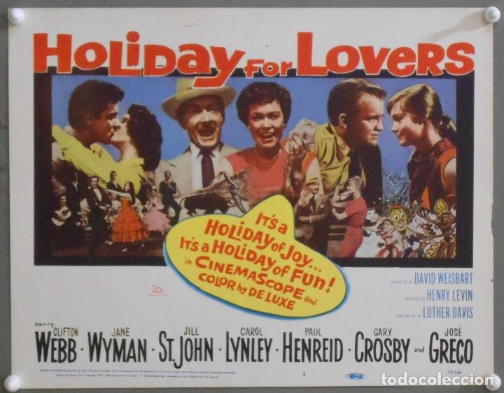 Cinema: LCJ 976 VACACIONES PARA ENAMORADOS CLIFTON WEBB JANE WYMAN TITLE LOBBY CARD ORIGINAL AMERICANO