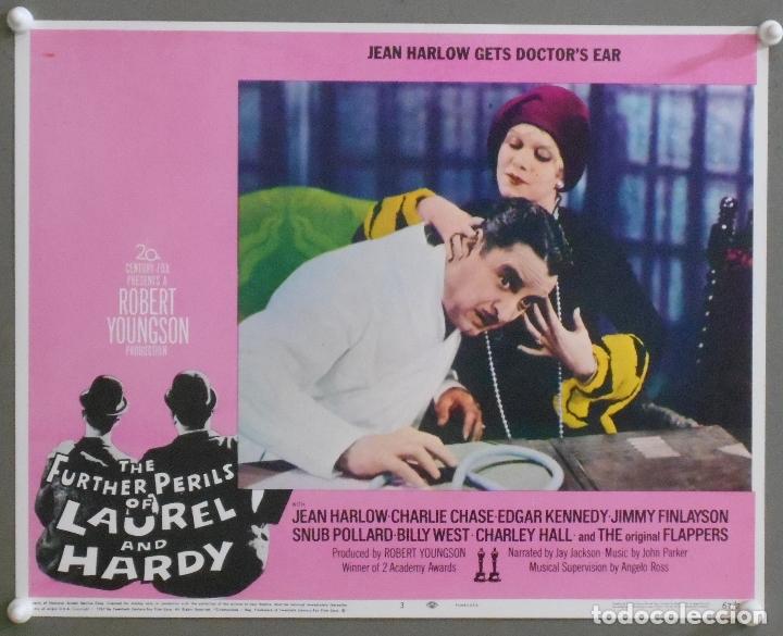 Cine: LCJ 980 THE FURTHER PERILS OF LAUREL & HARDY STAN LAUREL OLIVER HARDY LOBBY CARD ORIGINAL AMERICANO