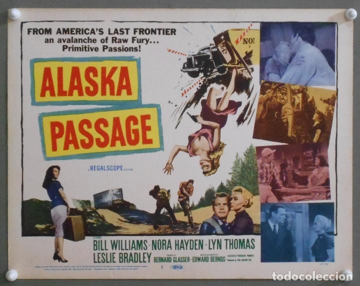 Cinema: LCJ 982 ALASKA PASSAGE BILL WILLIAMS NORA HAYDEN TITLE LOBBY CARD ORIGINAL AMERICANO