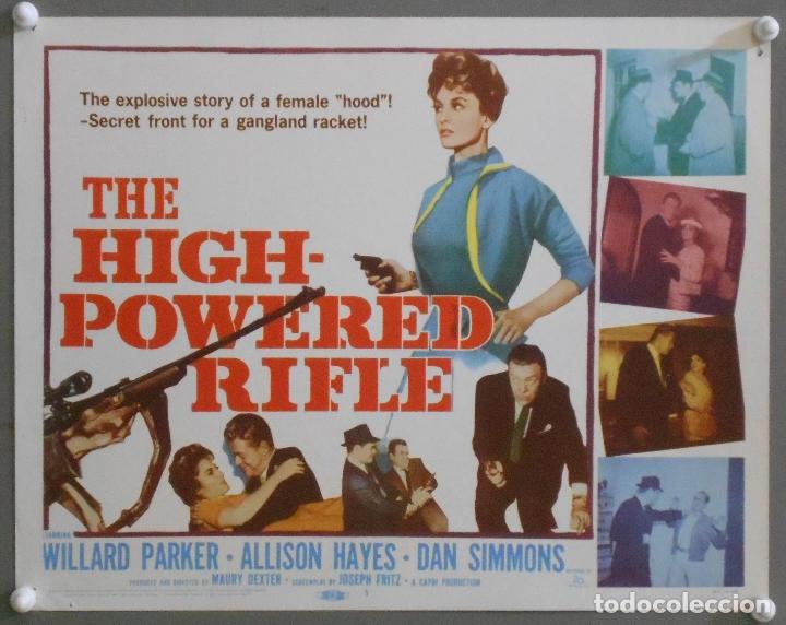 Cine: LCJ 984 THE HIGH POWERED RIFLE ALLISON HAYES WILLIARD PARKER TITLE LOBBY CARD ORIGINAL AMERICANO