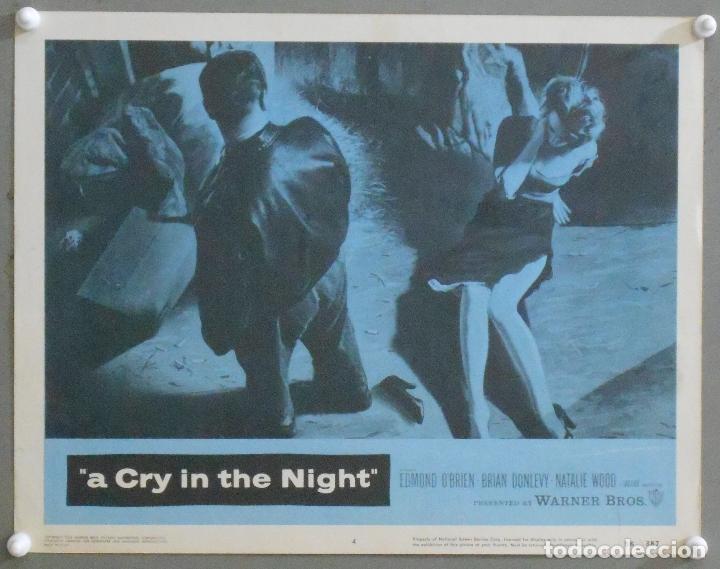 Cinema: LCJ 987 A CRY IN THE NIGHT NATALIE WOOD EDMUND O'BRIEN FILM NOIR LOBBY CARD ORIGINAL AMERICANO