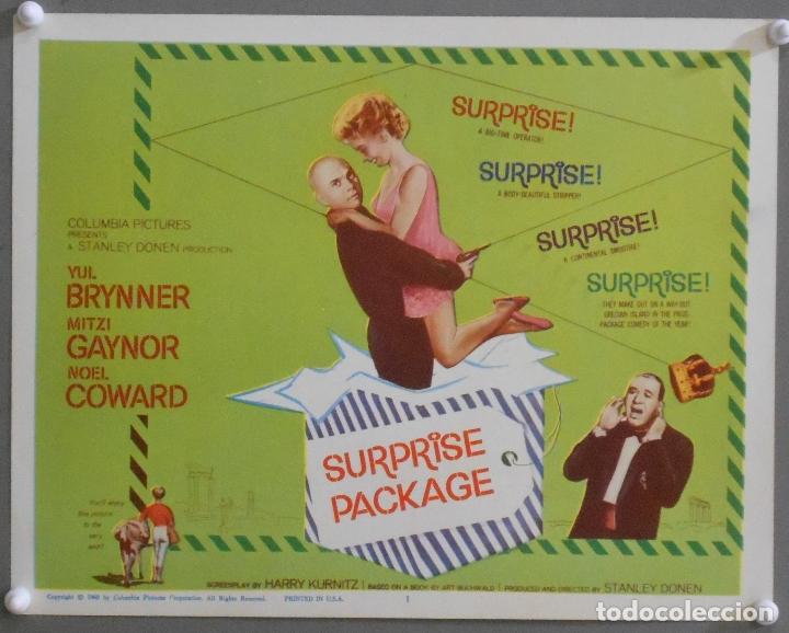 Cinema: LCJ 992 UNA RUBIA PARA UN GANGSTER YUL BRYNNER MITZI GAYNOR TITLE LOBBY CARD ORIGINAL AMERICANO