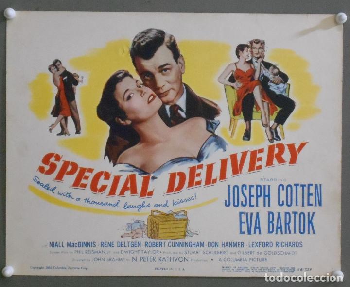 Cinema: LCJ 993 ENTREGA ESPECIAL JOSEPH COTTEN EVA BARTOK JOHN BRAHM TITLE LOBBY CARD ORIGINAL AMERICANO