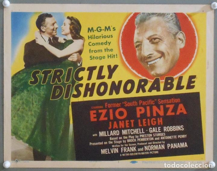 Cinema: LCJ 994 STRICTLY DISHONORABLE EZIO PINZA JANET LEIGH TITLE LOBBY CARD ORIGINAL AMERICANO