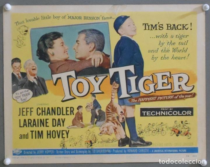 Cinema: LCJ 997 TOY TIGER JEFF CHANDLER MARAINE DAY TIM HOVEY TITLE LOBBY CARD ORIGINAL AMERICANO