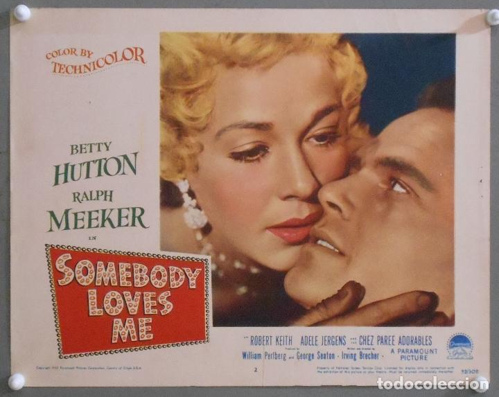 Cinema: LCJ 1002 SOMEBODY LOVES ME BETTY HUTTON RAPH MEEKER LOBBY CARD ORIGINAL AMERICANO