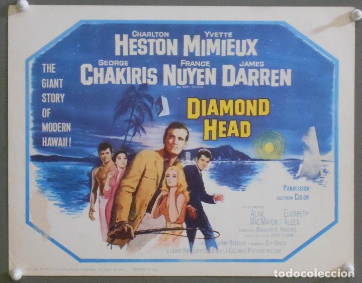Cine: LCJ 1004 EL SE&Ntilde;OR DE HAWAI CHARLTON HESTON YVETTE MIMIEUX TITLE LOBBY CARD ORIGINAL AMERICANO