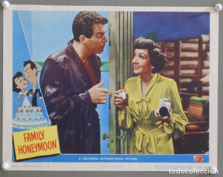 Cine: LCJ 1005 LUNA SIN MIEL CLAUDETTE COLBERT FRED MACMURRAY LOBBY CARD ORIGINAL AMERICANO