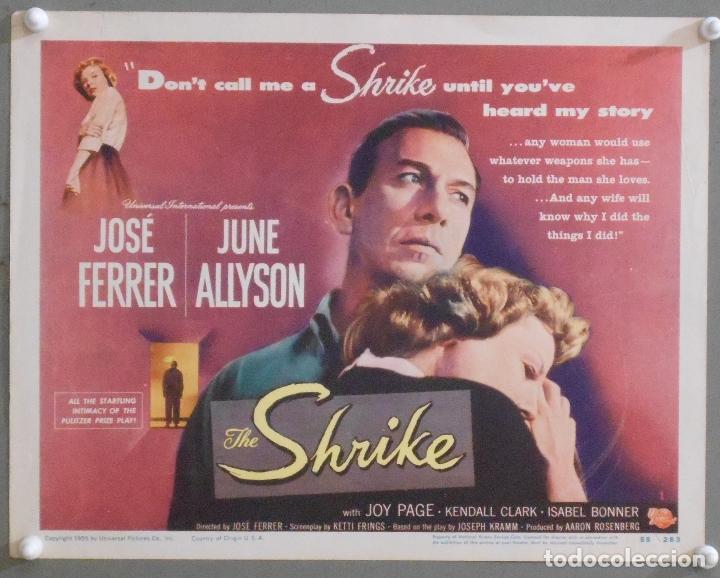 Cine: LCJ 1009 THE SHRIKE JOSE FERRER JUNE ALLYSON TITLE LOBBY CARD ORIGINAL AMERICANO