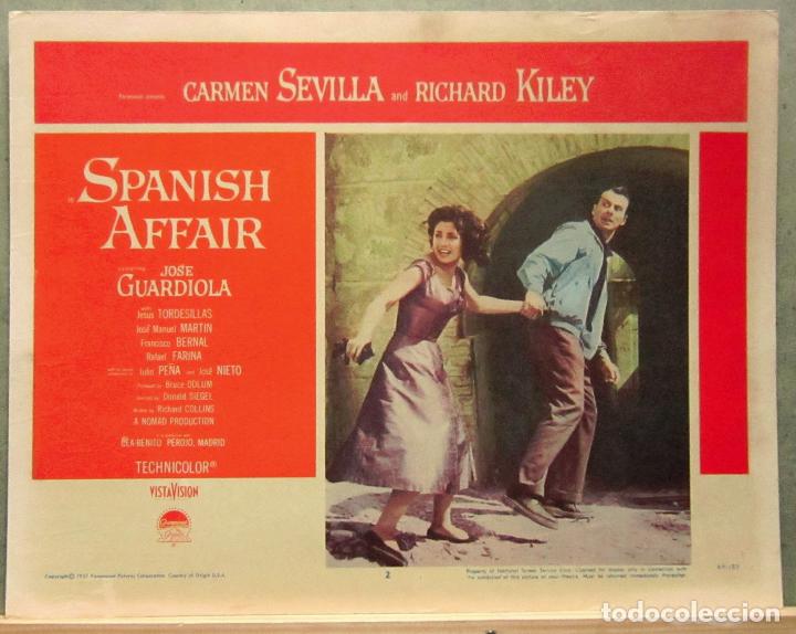 Cinema: LCJ 1063 AVENTURA PARA DOS CARMEN SEVILLA RICHARD KILEY LOBBY CARD ORIGINAL AMERICANO