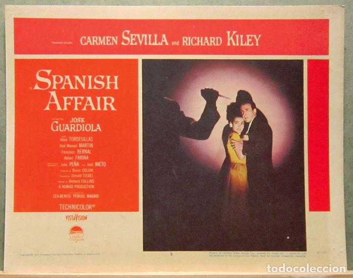 Cinema: LCJ 1064 AVENTURA PARA DOS CARMEN SEVILLA RICHARD KILEY LOBBY CARD ORIGINAL AMERICANO