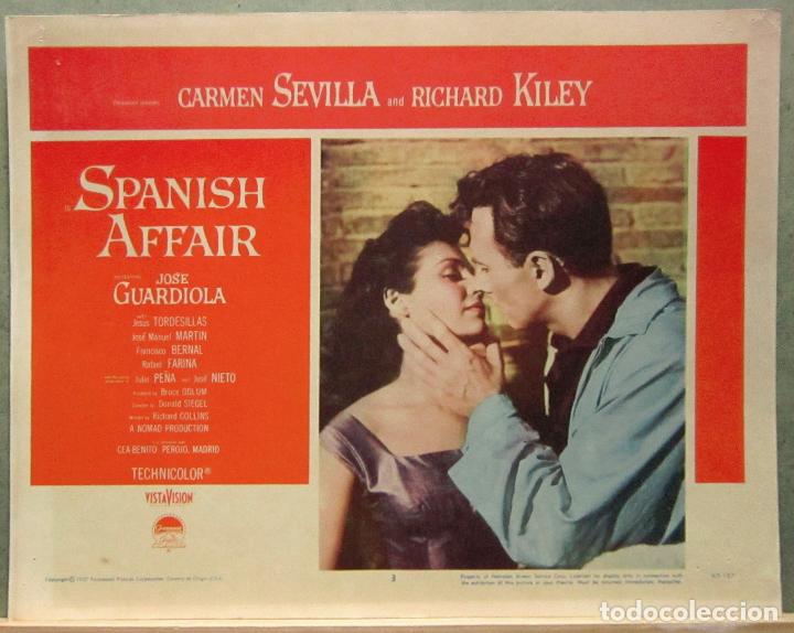 Cinema: LCJ 1065 AVENTURA PARA DOS CARMEN SEVILLA RICHARD KILEY LOBBY CARD ORIGINAL AMERICANO