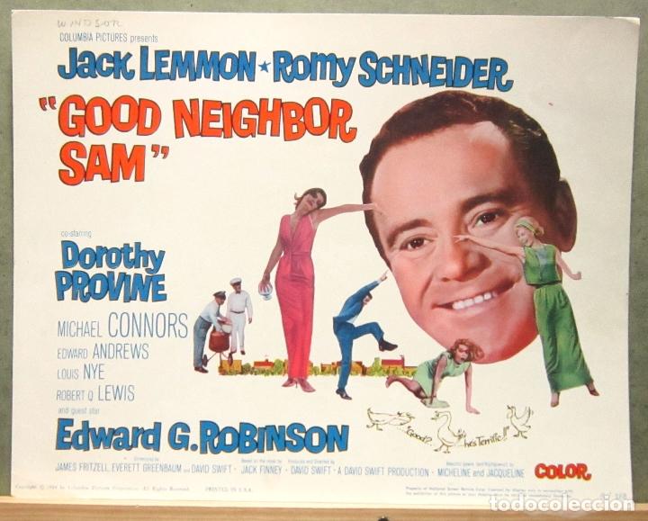 Cine: LCJ 1146 PRESTAME A TU MARIDO JACK LEMMON ROMY SCHNEIDER LOBBY CARD ORIGINAL AMERICANO