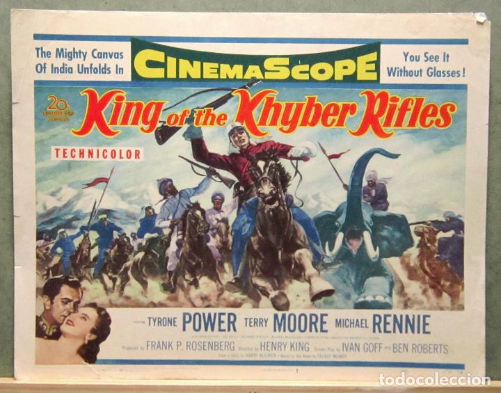 Cine: LCJ 1306 EL CAPITAN KING TYRONE POWER TERRY MOORE LEGION LOBBY CARD ORIGINAL AMERICANO