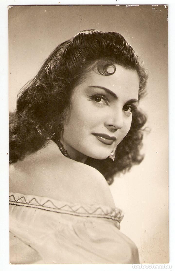 Cine: POSTAL - CARMEN SEVILLA - PROTAGONISTA DE LA PEL&Iacute;CULA: PLUMA AL VIENTO