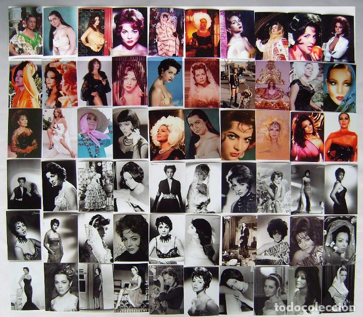 Cine: SARA MONTIEL. 60 FOTOS, 9 X 12,5 cms.. LOTE N&ordm; 5.