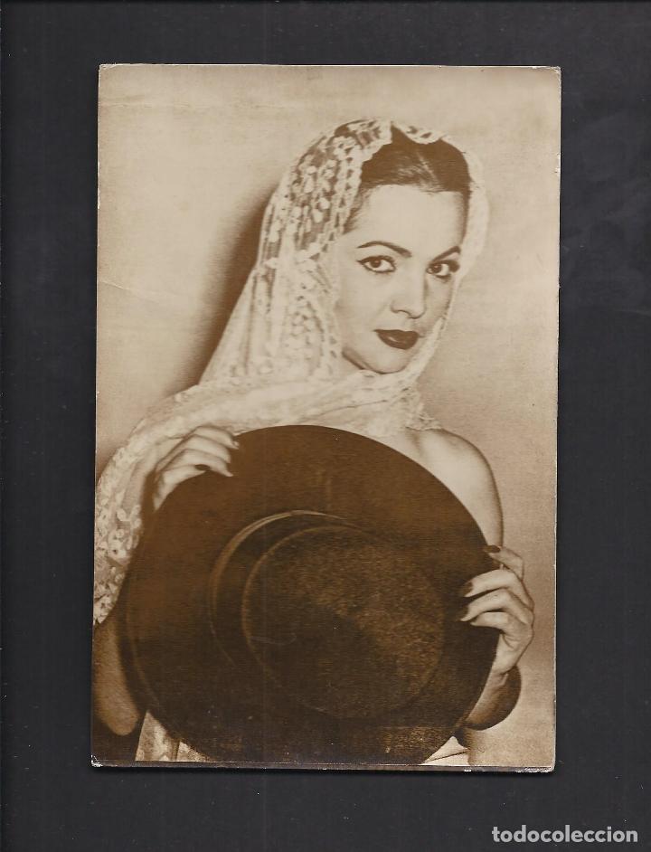 Cine: Antigua postal actriz de cine. Sara Montiel . El &uacute;ltimo cuple