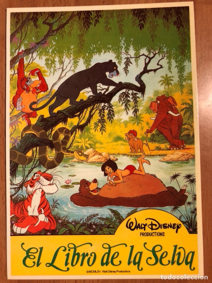 Cine: Tarjeta postal walt Disney el libro de la selva