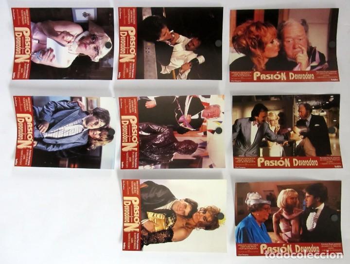 Cine: PASI&Oacute;N DEVORADORA.  SET  DE 8 FOTOCROMOS ORIGINALES . COMO NUEVOS