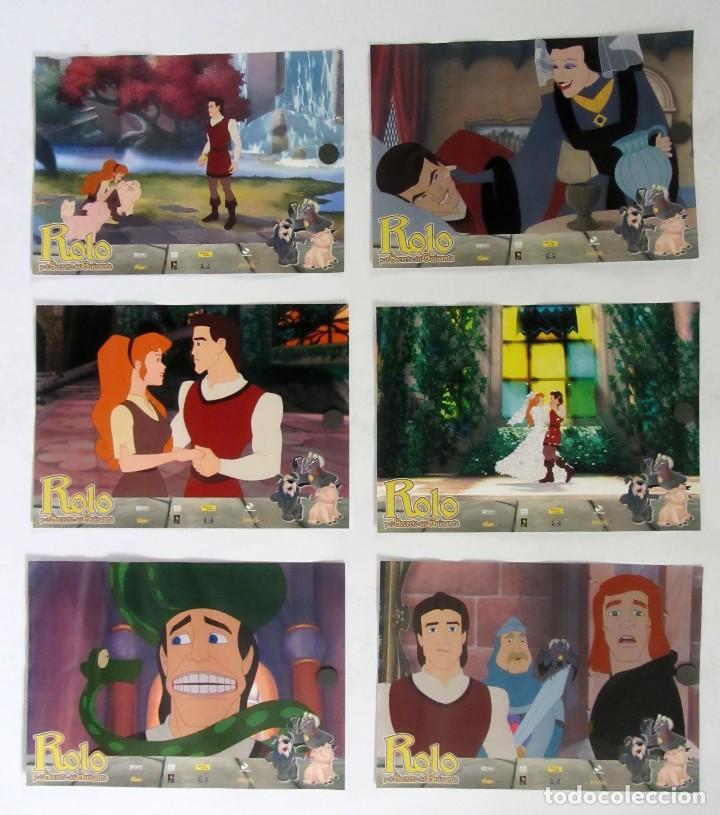 Cine: ROLO Y EL SECRETO DEL GUISANTE  LOTE DE 6 FOTOCROMOS ORIGINALES. COMO NUEVOS