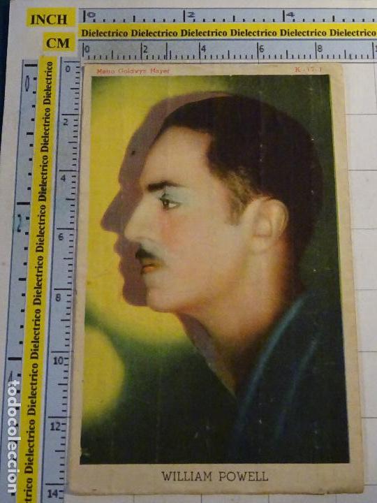 Cin&eacute;ma: FOTO DE MANO DE PEL&Iacute;CULA. A&Ntilde;OS 30 40. ACTOR WILLIAM POWELL. PUBLICIDAD FARMACIA M&Aacute;LAGA. 1745