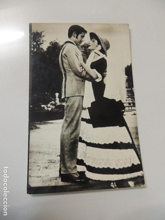 Cine: paquita rico vicente parra - postal original b/n - donde vas alfonso XII
