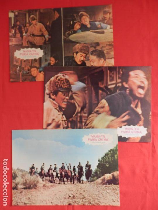Cine: wang yu furia china, 6 fotocromos exte. estado, 1976