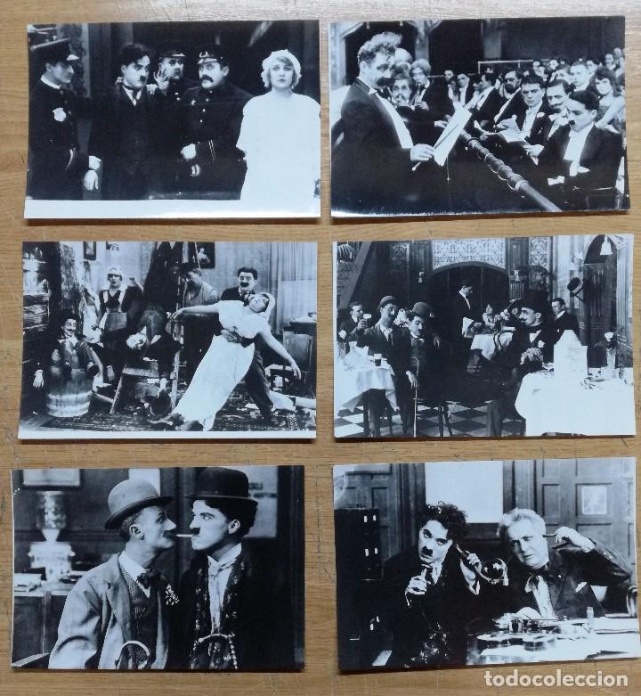 Cine: LOTE DE 6 FOTOS DE CHARLIE CHAPLIN, CHARLOT,12X18 CM