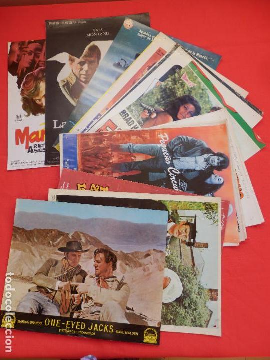 Cine: Lote 21 fotocromos variados, el rostro impenetrable adios mrs chips ruleta infernal en pais enemigo.