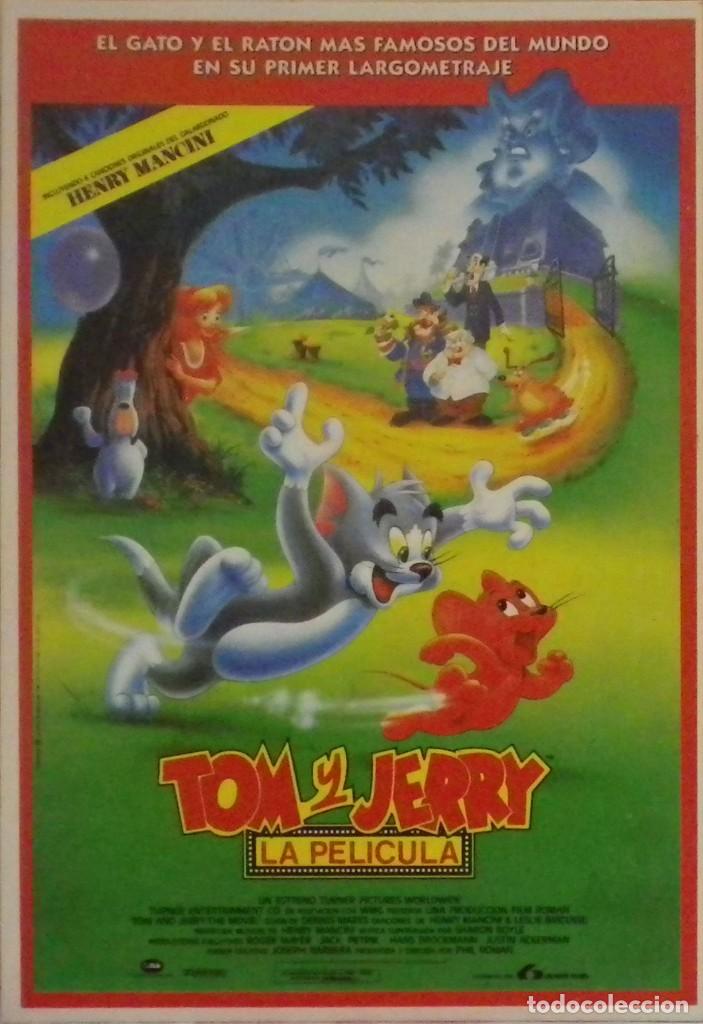 Cine: Postal de la pel&iacute;cula Tom y Jerry. Animaci&oacute;n.