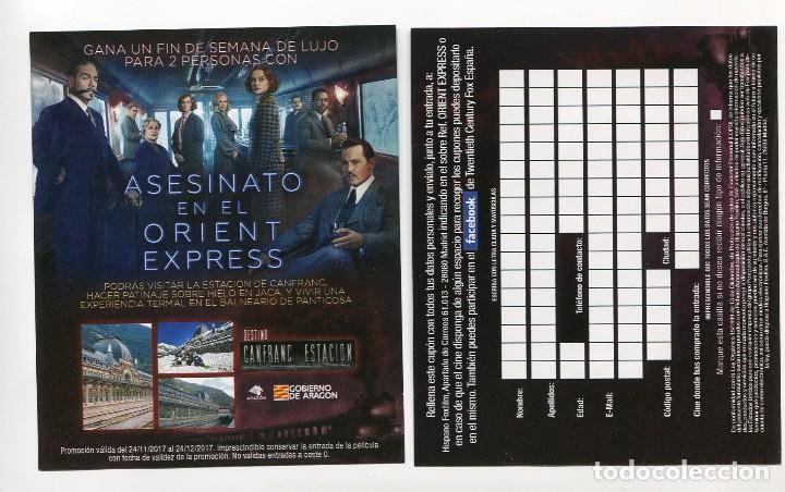 Cine: ASESINATO EN EL ORIENT EXPRESS, con Johnny Depp. 10 X 12 cms..