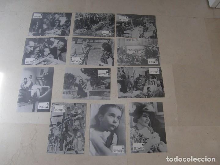 Cine: BELL&Iacute;SIMA / Luchino Visconti / Anna Magnani /JUEGO COMPLETO 12 FOTOCROMOS ORIGINAL REESTRENO