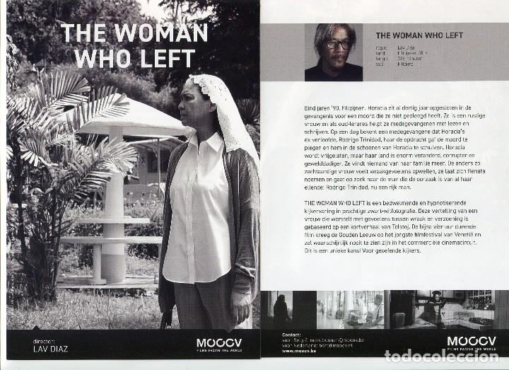 Cine: THE WOMAN WHO LEFT, de Lav Diaz. SOBRE 15 X 21 CMS..