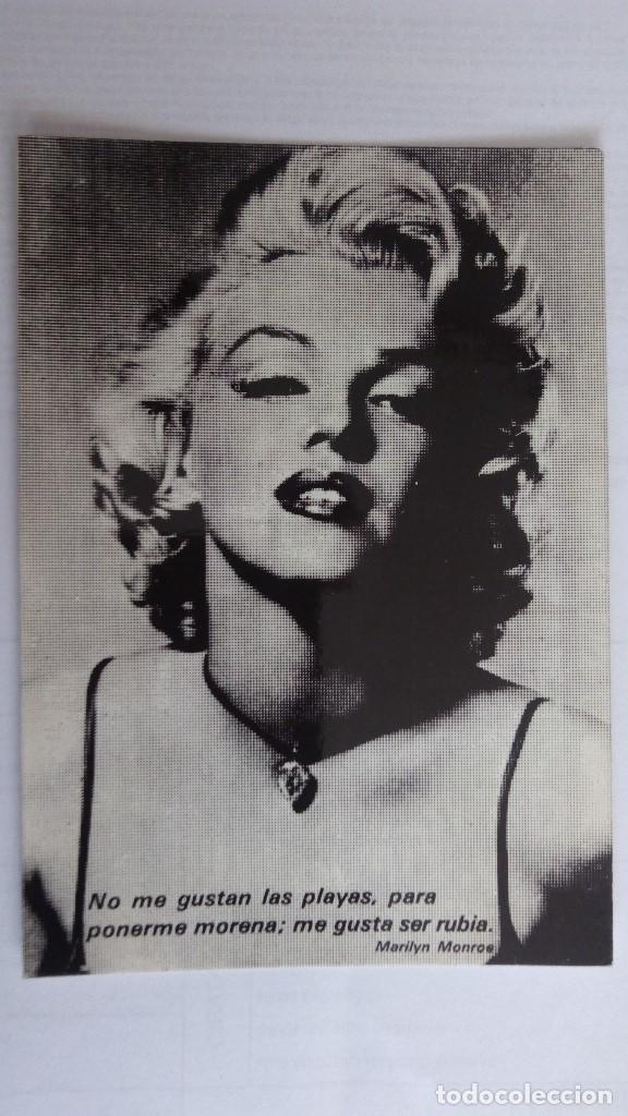 Cine: FOTO POSTAL MARILYN MONROE, SIN CIRCULAR 1981