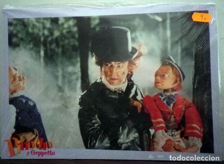 Cine: Pinocho y Geppetto - Juego completo de 8 fotocromos. Precintado y sin uso.