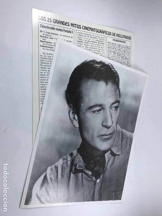 Cine: POSTAL GRAN FORMATO GARY COOPER (REVISTA PANTALLA 3) CON BIOGRAFIA Y FILMOGRAFIA AL DORSO.